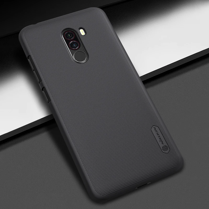 Принципиально для Pocophone f1 Xiaomi чехол купе Carcasa матовое щит Жёсткие Чехлы правой