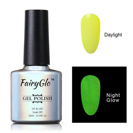 YGJ6702 FairyGlo 10 мл ночной Светящийся лак для ногтей замачиваемый УФ Светящийся лак для ногтей Гель-лак флуоресцентный Топ основа праймер чернила Shilak - Цвет: YGJ6702