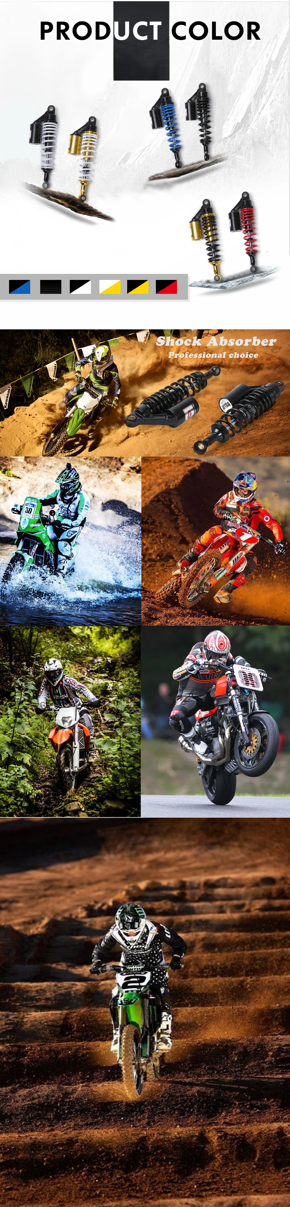 320 мм задний амортизатор мотоцикла для ktm Мотокросс питбайк мотоцикл dirtbike ktm exc benelli yamaha fz1 nmax msx125 xmax
