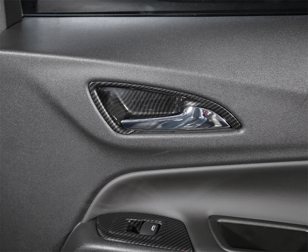 4 шт. глянцевая крышка для автомобильной внутренней дверной ручки Chevrolet Equinox 2017 2018