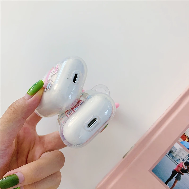 Японский мультфильм милый Cinnamoroll Собака с большим ухом беспроводной bluetooth гарнитура чехол для airpods пара Молока Мягкий ТПУ чехол с подвеской