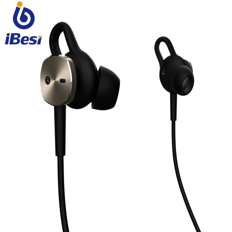 Беспроводная гарнитура iBesi, наушники anc, bluetooth v4.2, спортивные наушники с шейным ремешком, с микрофоном, активная гарнитура с шумоподавлением для телефона