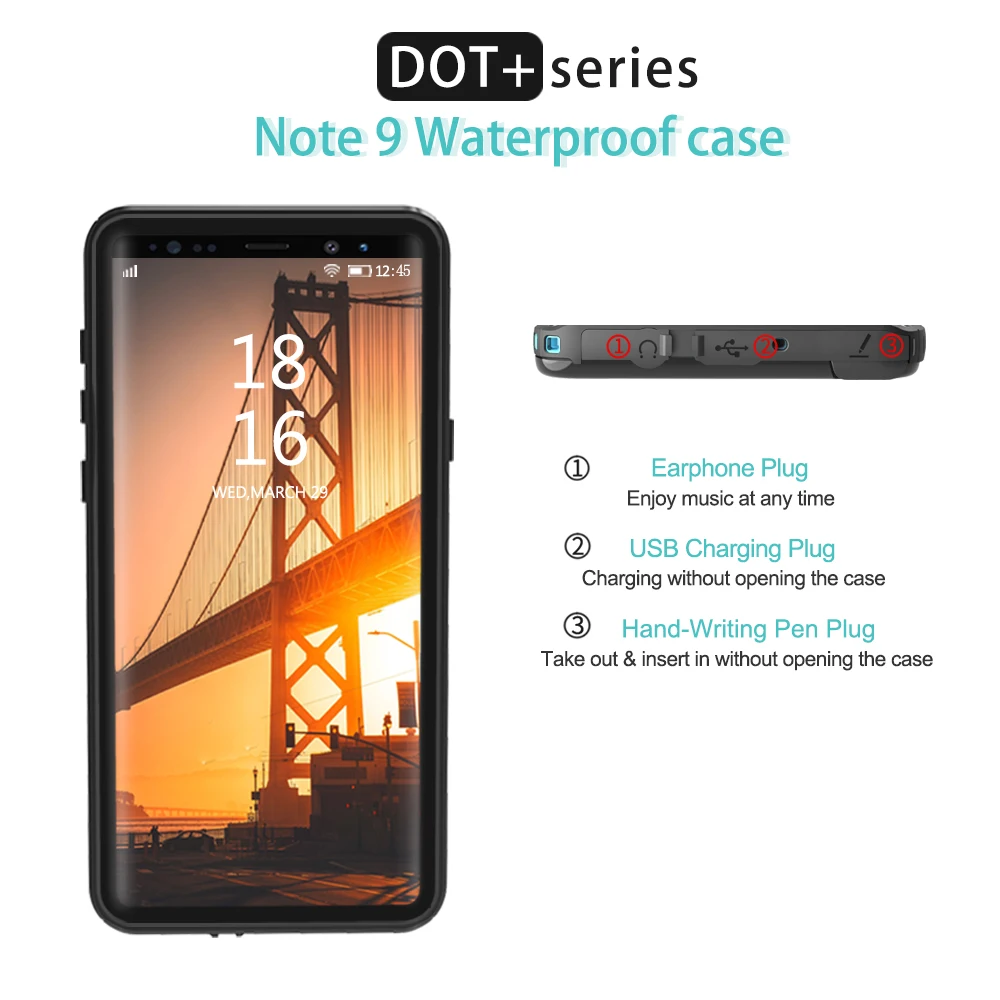 IP68 Водонепроницаемый чехол для телефона для samsung Galaxy S10 Plus S10E S9 S8 Note 8 9 10 10+ настоящий Водонепроницаемый чехол с полной защитой
