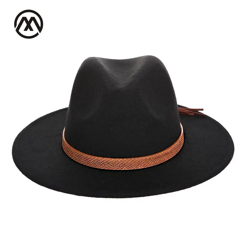Осенне зимняя мужская фетровая шляпа Классическая меховая сомбреро головной