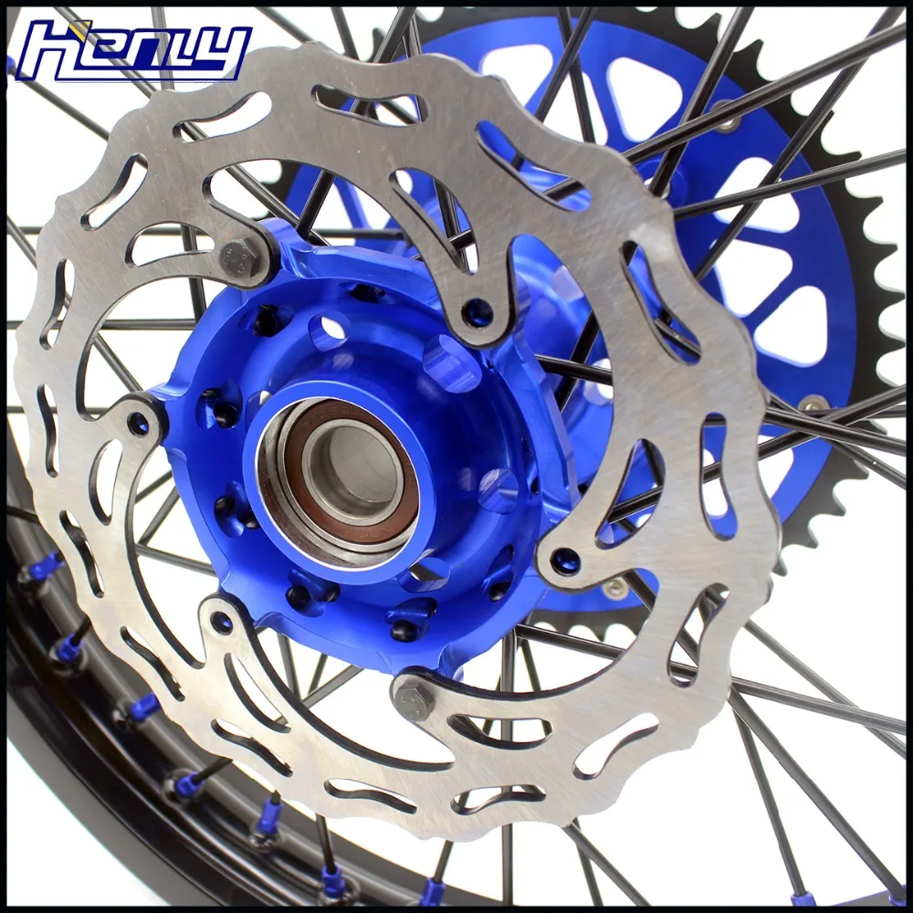 21/18 колесо для ЭНДУРО МОТОЦИКЛ комплект для KTM SX EXC EXCF 125 150 200 250 300 350 450 500 2003- синий/черный ободки дисков