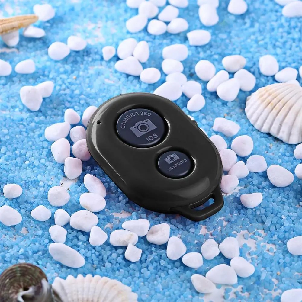 60 м/197ft дистанционное управление затвора Bluetooth для экшн-камеры с функцией Bluetooth спуска затвора автоспуска для телефона - Цвет: Black