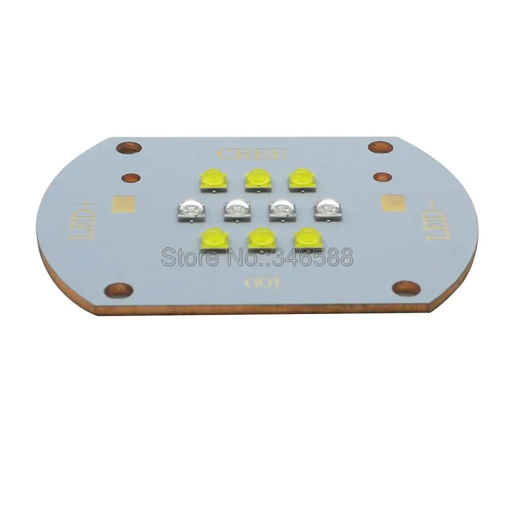 Светодиодный светильник Cree Xlamp XTE 50 Вт белый свет 6000 К (6 шт.) + ярко синий 450 нм (4