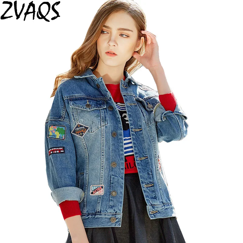 Джинсовая куртка женская джинсовая винтажная верхняя одежда весенняя женские