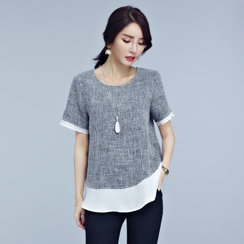 2021 Новое летнее женское кимоно повседневные блузы футболки с О образным вырезом