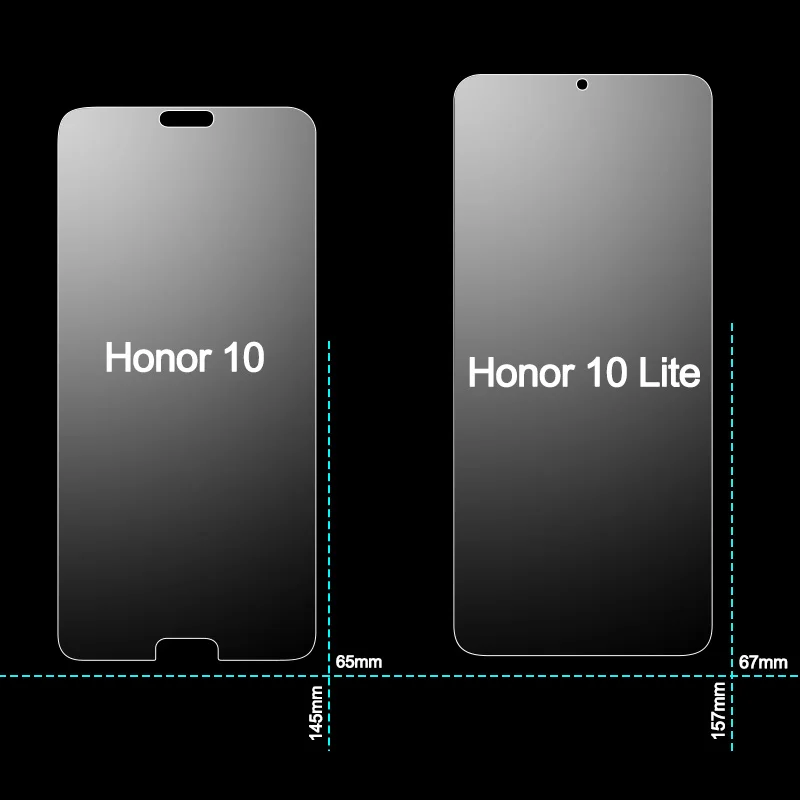 Закаленное стекло для Huawei Honor 10 20 Lite 9 20i 10i Защитное экрана 8x 8A 8C стекло|Защитные