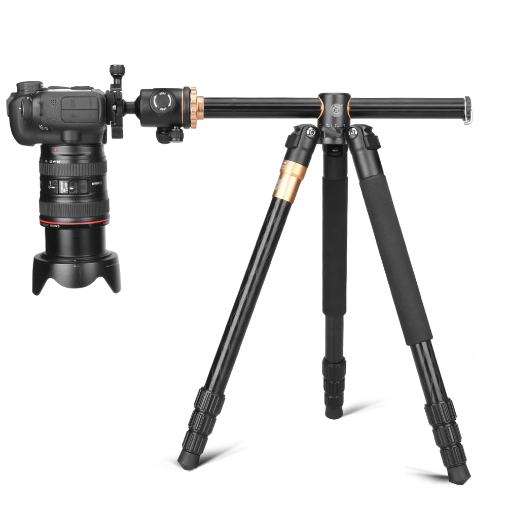 

QingZhuang Professional Tripod For SLR Camera Q999H aluminum Photography Accessories Camera Stand Axis Transverse Tripod Head