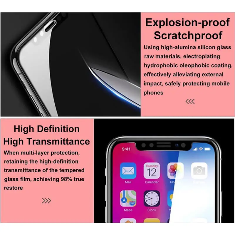 Для Iphone 7 Xr Xs Max X 8 6 защита экрана 9H полная стекло проклейка Защитная пленка для S Plus