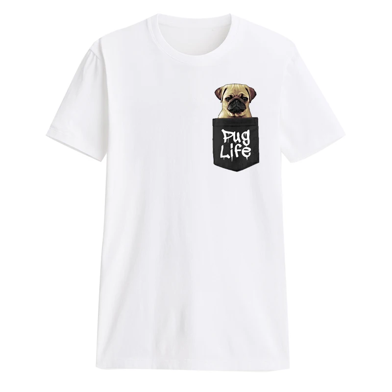 Милый 3D чехол pug Life в карман печати мужская футболка 2018 хип-хоп для веселый