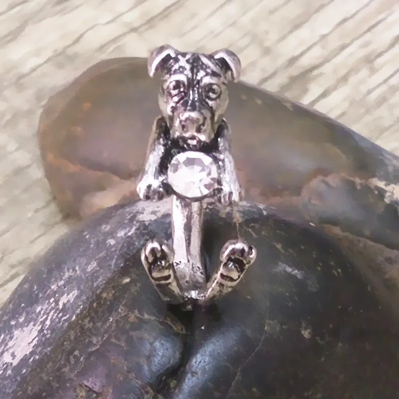 Прямая поставка кольцо питбултерьера в стиле панк Америки бесплатная доставка