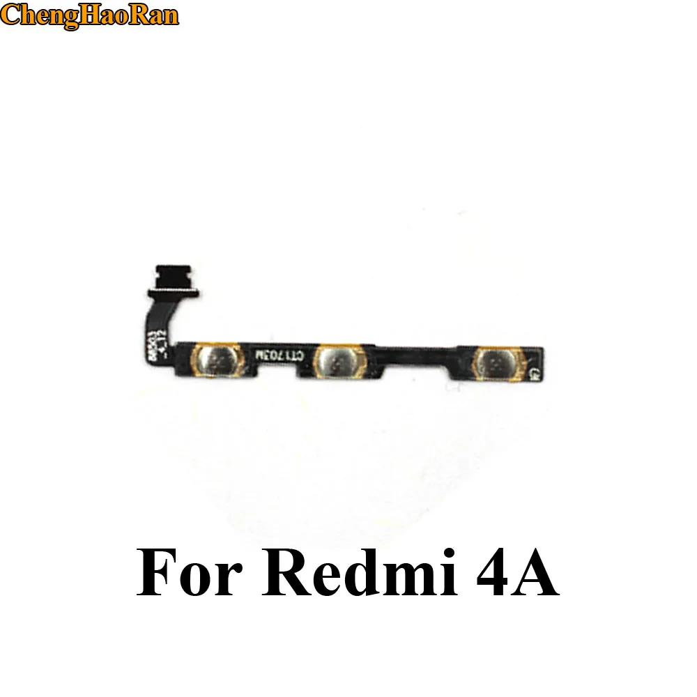 

ChengHaoRan 1pc Switch Connector On Off Volume Key Button Flex Cable For Xiaomi Redmi 4A Mobile Repair parts