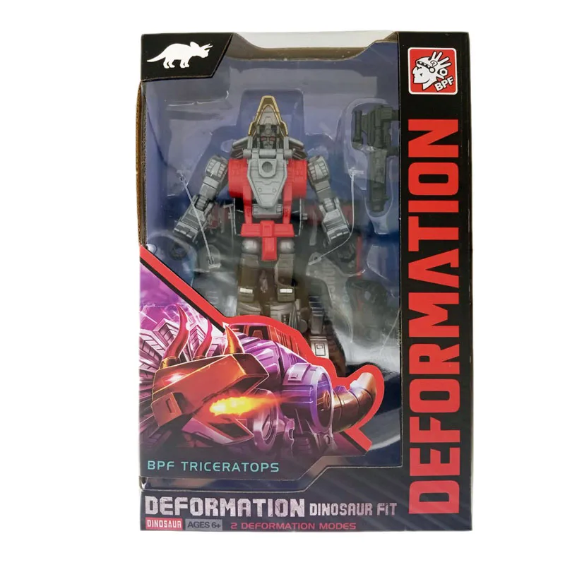 Slag With Boxes G1 BPF трансформация Dinoking Volcanicus Grimlock Slag Sludge Snarl Swoop slash Dinobots 5в1 фигурка робота игрушки - Цвет: Slag With Boxes