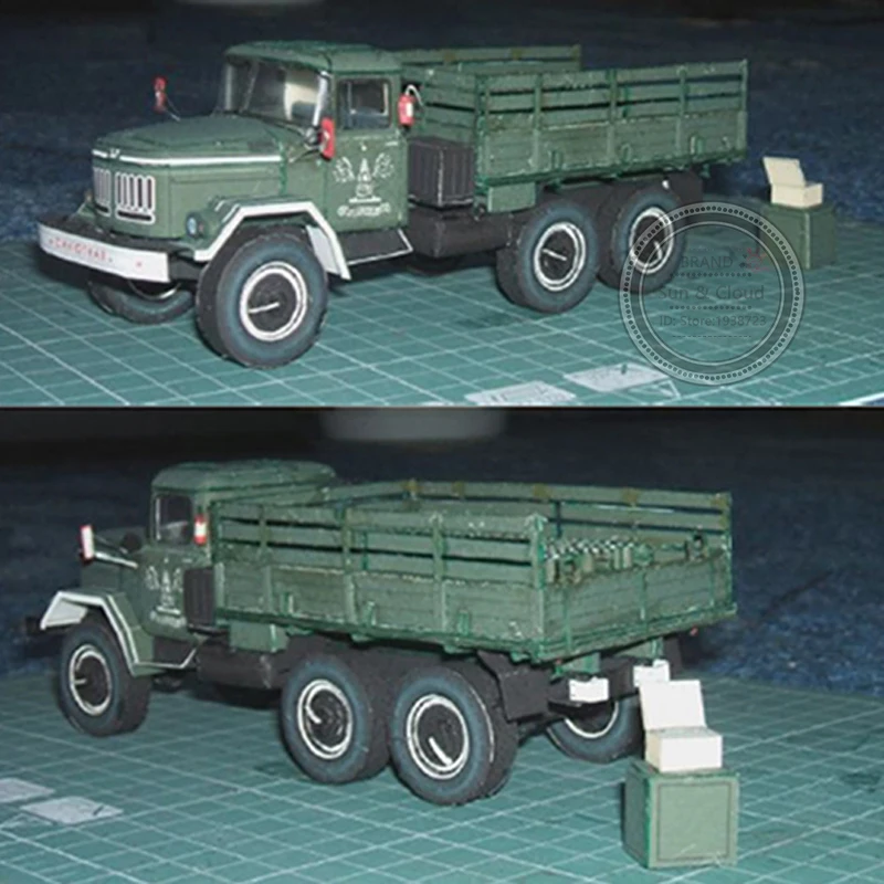 1:43 3D 16X6 см военный грузовик бумажная модель Вторая мировая война сборка игра