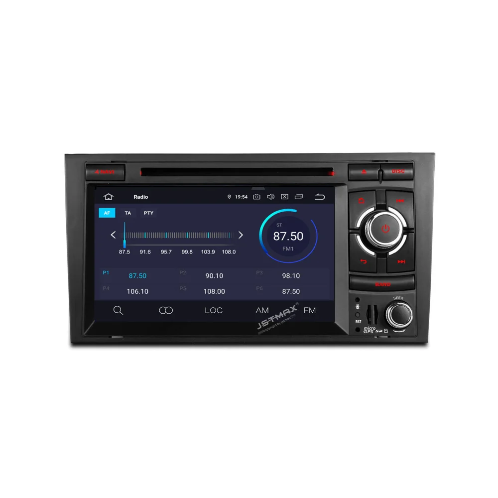 JSTMAX Android 9 0 Автомобильный dvd Радио мультимедийный плеер 4G + 64G для Audi A4 B6 B7 S4 RS4 SEAT Exeo