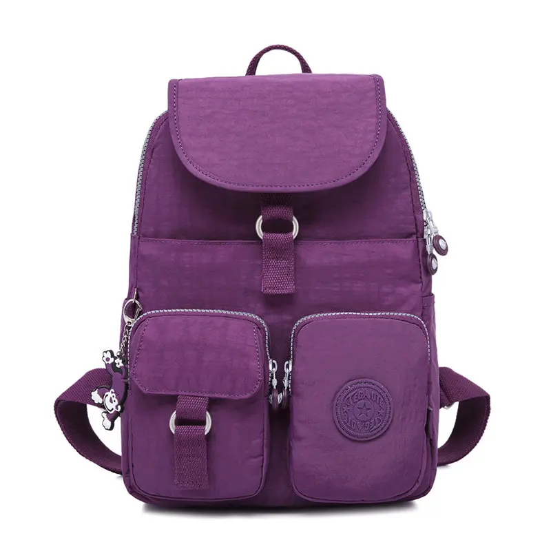 Фиолетовый TEGAOTE, школьный рюкзак для девочек-подростков, Mochila, женские рюкзаки, нейлон, водонепроницаемый, Повседневный, для ноутбука, рюкзак, женский, Sac A Dos - Цвет: Фиолетовый