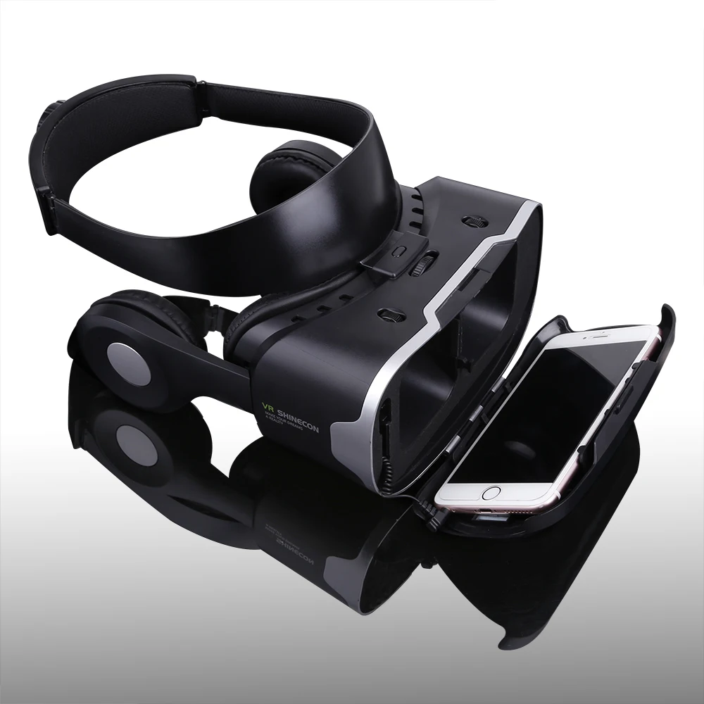 Shinecon VR 4,0 Pro виртуальной реальности очки для снаряжения картонные 3D очки vr шлем гарнитура для 4,7-6,0 дюймов смартфон+ геймпад