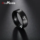 Кольцо ELSEMODE из титановой стали для мужчин, изящное ювелирное изделие с логотипом черного подростка волка, для фанатов фильмов, подарок