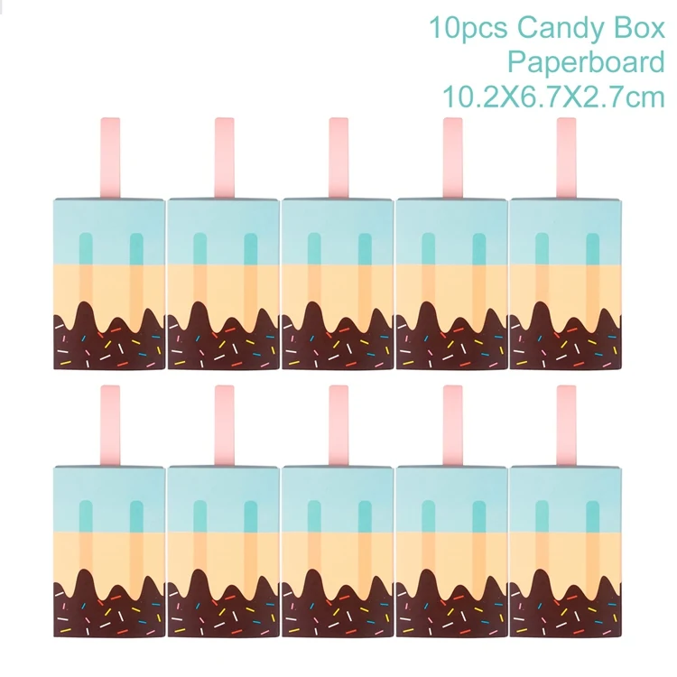 Blue Candy Box FENGRISE синие вечерние украшения для мальчиков, вечерние принадлежности для мальчиков, Детские сувениры на день рождение вечерние украшения, первый день рождения, воздушные шары, баннер - Цвет: Blue Candy Box