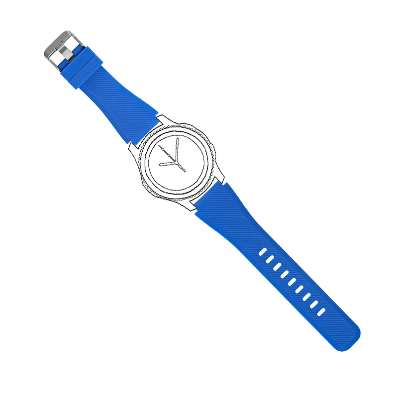 Galaxy watch 46 мм 42 мм ремешок для samsung gear S3 Frontier band 20 мм 22 мм силиконовый ремешок для часов браслет huawei watch GT ремешок S3