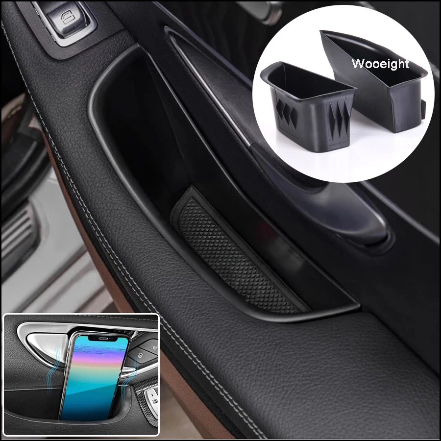 2 шт. коробка для хранения ручек передней двери автомобиля подлокотник контейнер