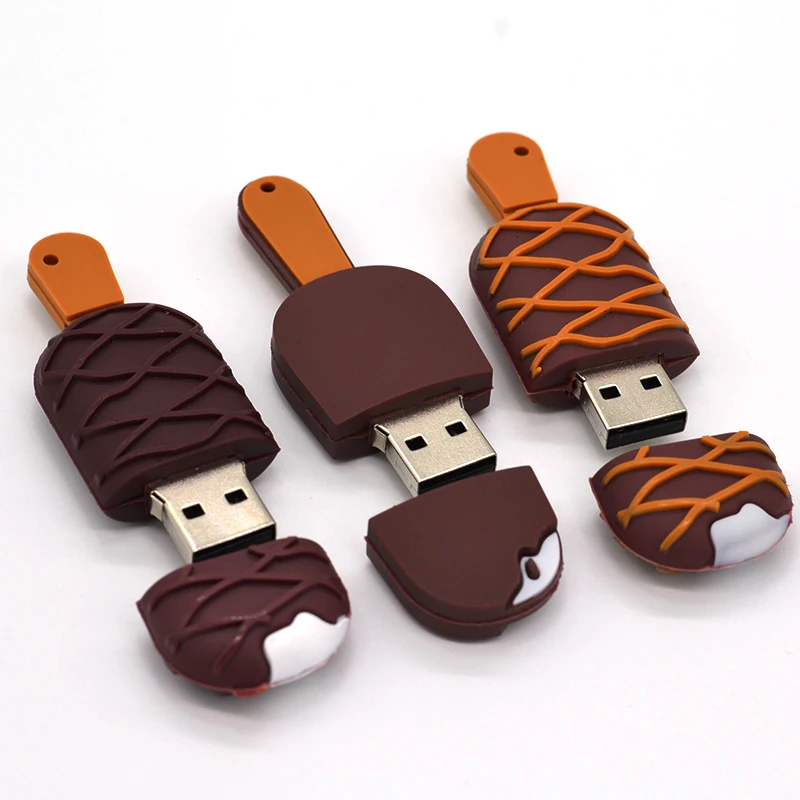 

usb flash drive ice cream usb flash drive plastic pen drive 16g/8g/4g/2g flash memory stick on hot sale usb 2.0 U disk