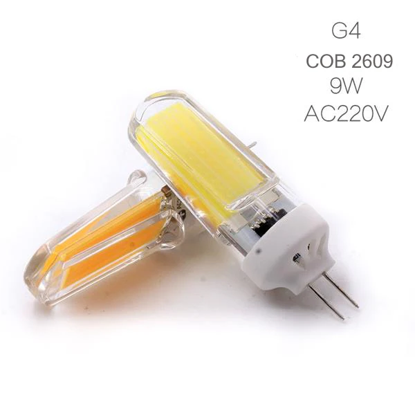 G4 2609 COB 15W 1 шт./лот G4 E14 лампада G9 светодиодный 12V AC220V 3W 6 Вт, 7 Вт, 9 Вт, 12 Вт, 15 Вт COB светодиодный лампы G9 G4 светодиодный COB лампы заменить 30 Вт галогенная лампа - Испускаемый цвет: G4 2609 COB 15W