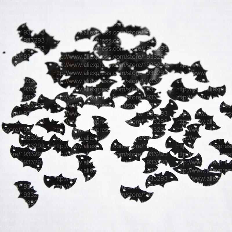 200 шт./лот 8*15 мм микс Хэллоуин летучая мышь свободные блестки красивые ремесла для