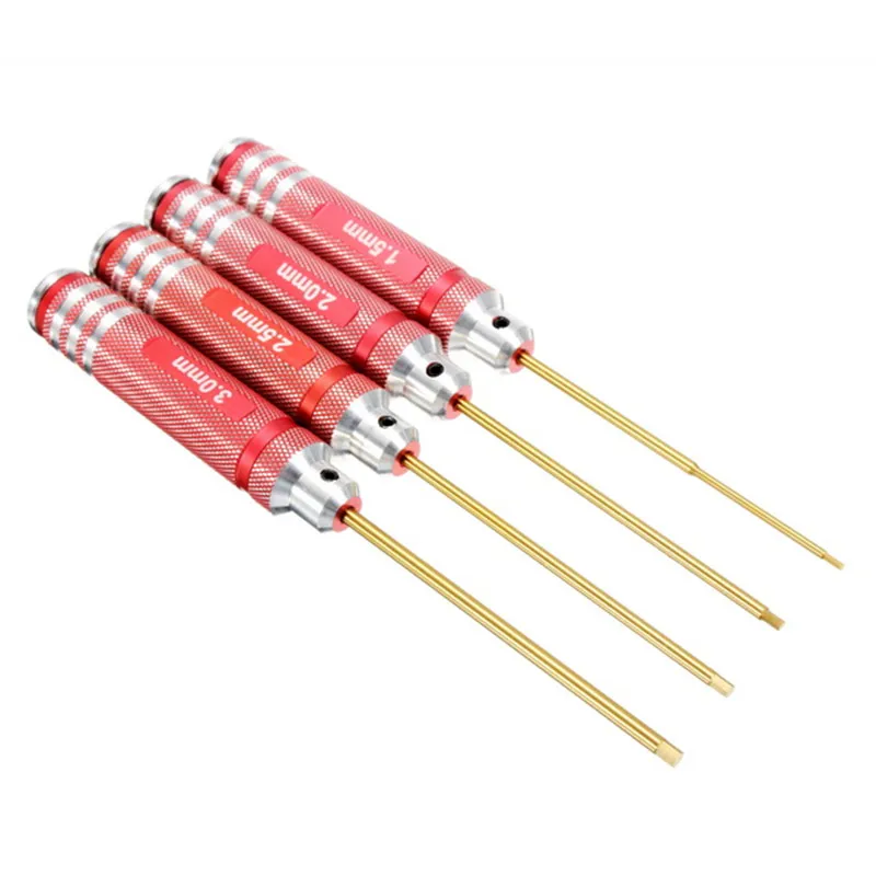 4Pcs AZLRC ONERC Hex Driver HSS titanium H1.5/H2.0/H2.5/H3 Tool Set Red For RC Drones FPV Quadcopter Installation Repair DIY | Игрушки и