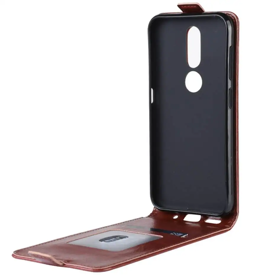 Роскошный Вертикальный флип-чехол для Nokia 4 2 чехол из искусственной кожи