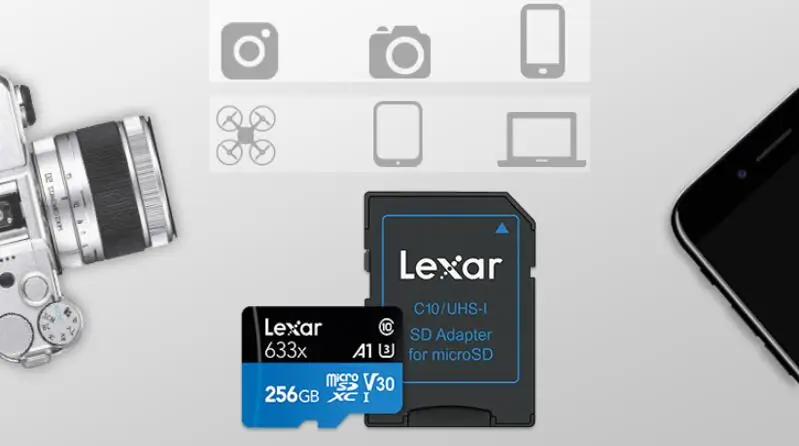 Lexar A1 слот для карт памяти 512 ГБ 256 ГБ 128 Гб 64 Гб 95 МБ/с., 32 ГБ, Micro sd карта, Class10 UHS-1 флеш-карта памяти Microsd TF/SD комплекты карт