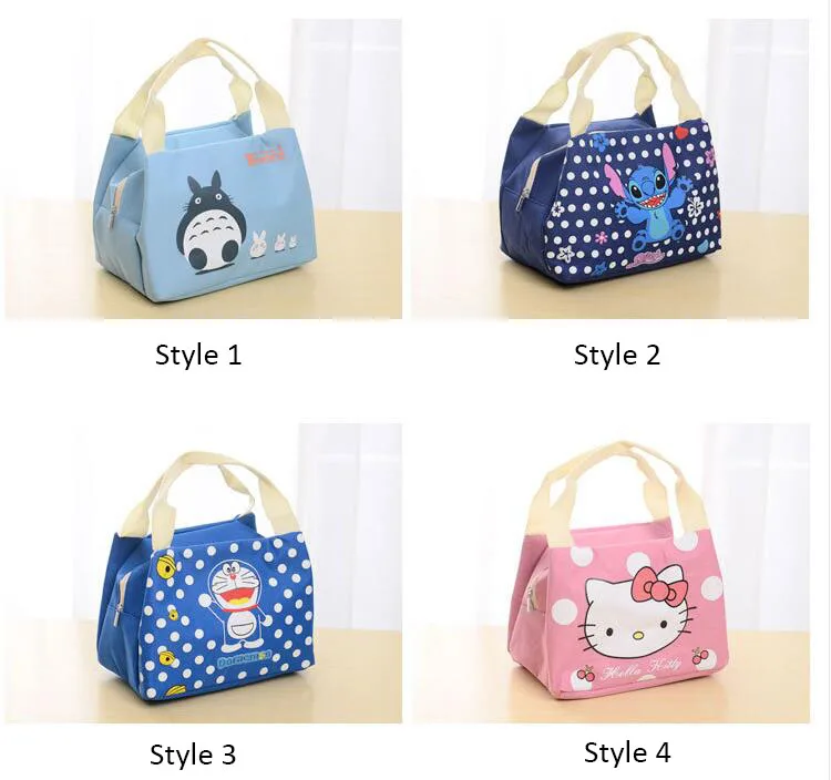 Cute Kitty Cat Cartoon Reusable Lunch Grocery Tote Bag Organizer Holder Container for Travel Picnic School Office | Дом и сад