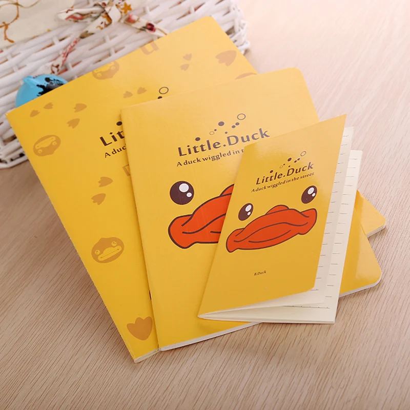 5 шт./партия милый мультяшный карман маленькая Желтая утка блокнот креативный