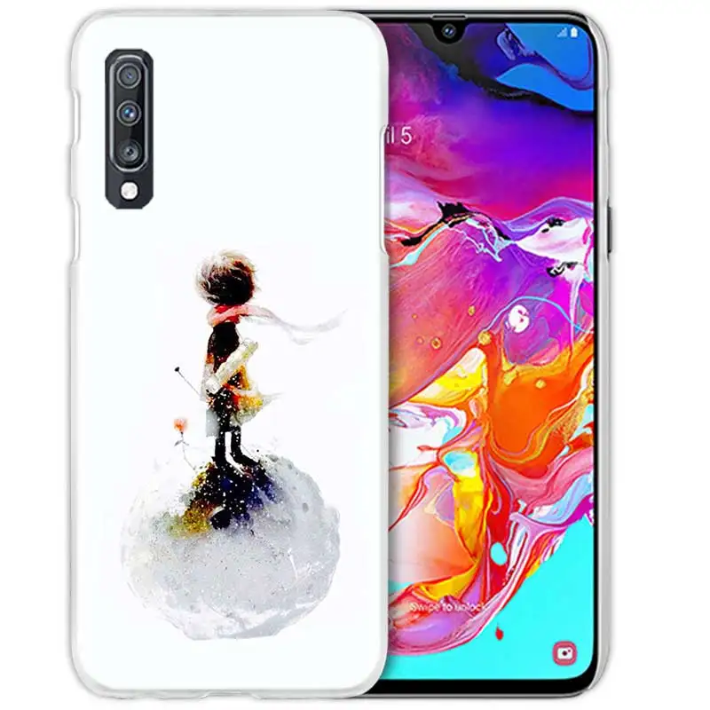 С принтом «Маленький принц», чехол с лисой для samsung Galaxy A50 A70 A20e A40 A30 A20 A10 A8 A6 плюс A9 A7 Жесткий Прозрачный поликарбонатный чехол для телефона чехол
