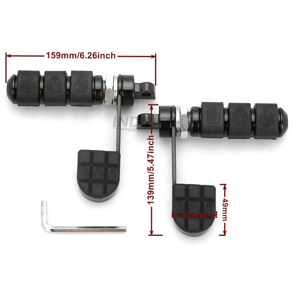 Moto pegs Anti Vibe обтекаемая Подножка для Harley softail мотоцикл harley Davidson dyna FAT BOB FXDF FXDC FXDX footpegs