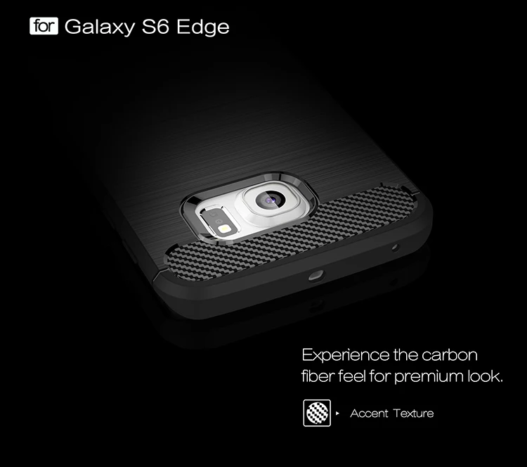 Для Samsung S6 Edge g925 g925f sm-g925f чехол S6Edge роскошный силиконовый из углеродного волокна