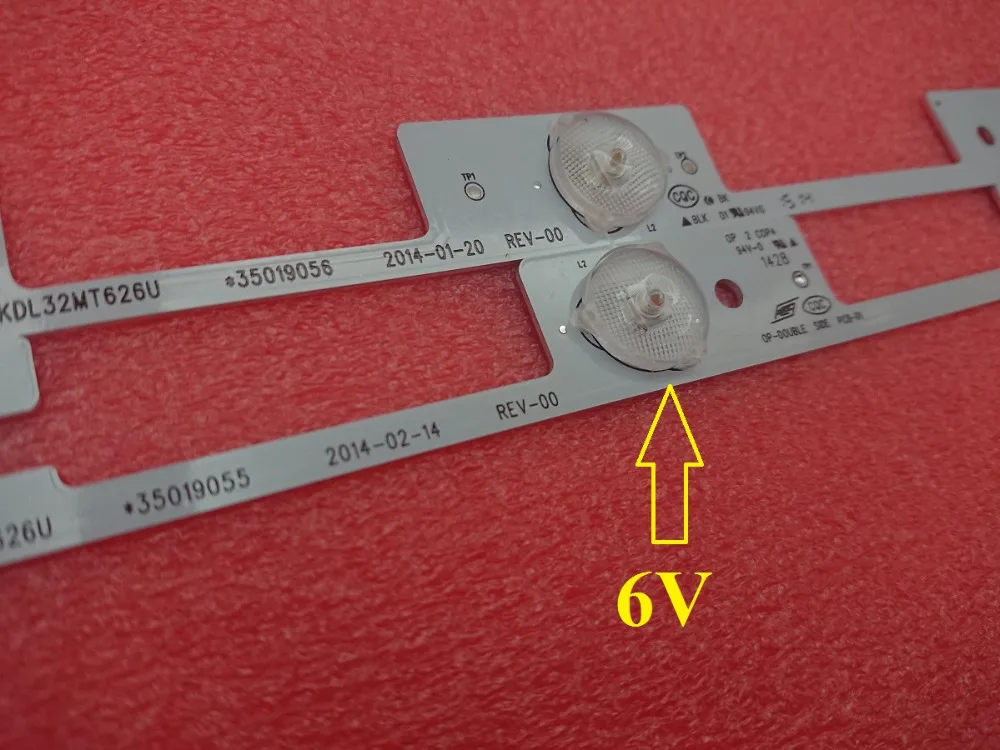 Новинка 100 шт. (50 * 3LED 6 в + 50 4LED в) светодиодная подсветка для KDL32MT626U 35019055