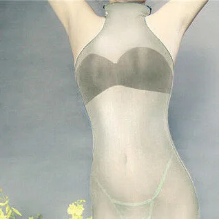 Nude Tank Сексуальные женские блестящие масляные блестящие прозрачные 8D бодичулок облегающее мини-платье прозрачный шелковый комбинезон бодихол Фетиш белье - Цвет: Nude Tank