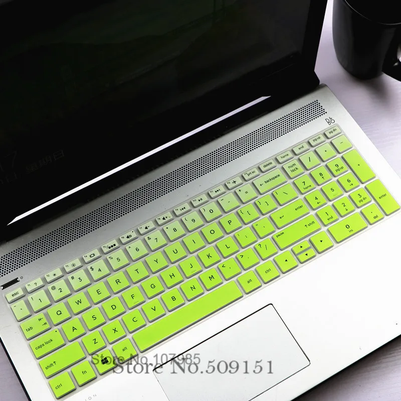 GradualGreen 15 17 дюймов Защитная пленка для hp Spectre x360 15,6 15-ch011nr 15-ch004na крышка клавиатуры ноутбука(с номером зоны - Цвет: GradualGreen