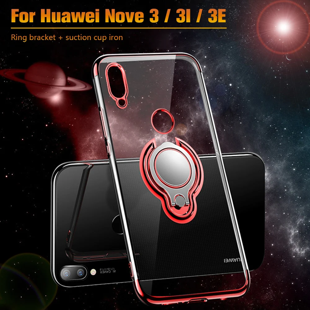 Чехол для Huawei Mate 20 Pro чехол с 3D кольцом P20 Lite Nova 3 3i X P10 Honor 8X Note 10 8A 9 магнитный |