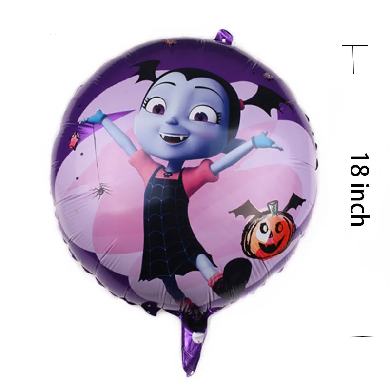 Vampirina, бумажные тарелки и стаканы для девочек, принадлежности для вечеринок на день рождения, одноразовые столовые приборы, свадебные украшения для девочек - Цвет: balloon2