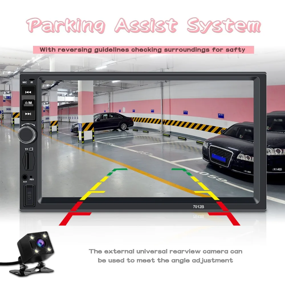 2 din автомагнитола coche recorder Bluetooth 2din 12 В плеер 7 "HD сенсорный экран MP3 MP5 Авто аудио