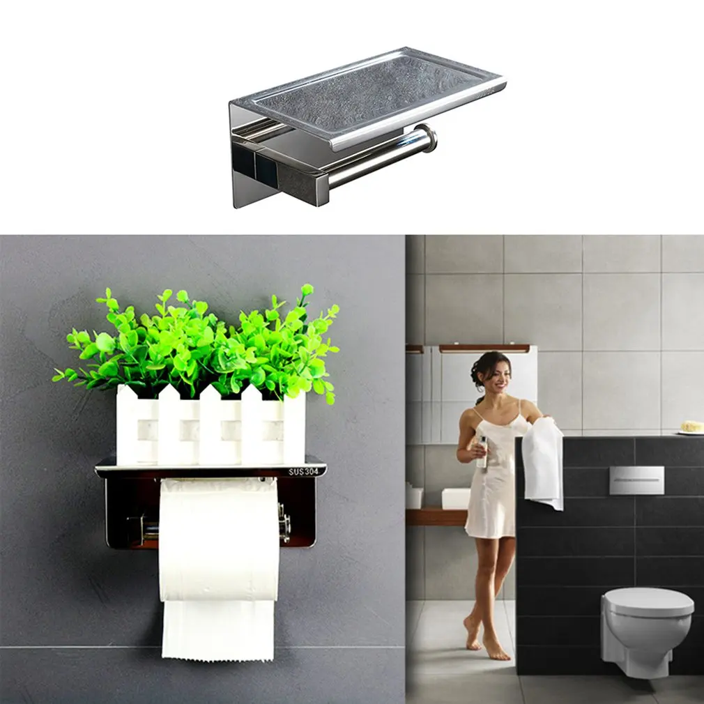 Высокое качество держатель рулона для ванной комнаты 304 нержавеющая сталь