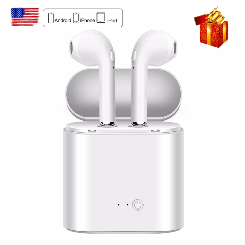DFOI Беспроводной наушники спортивные Bluetooth мини i7s СПЦ airpods гарнитуры с микрофоном