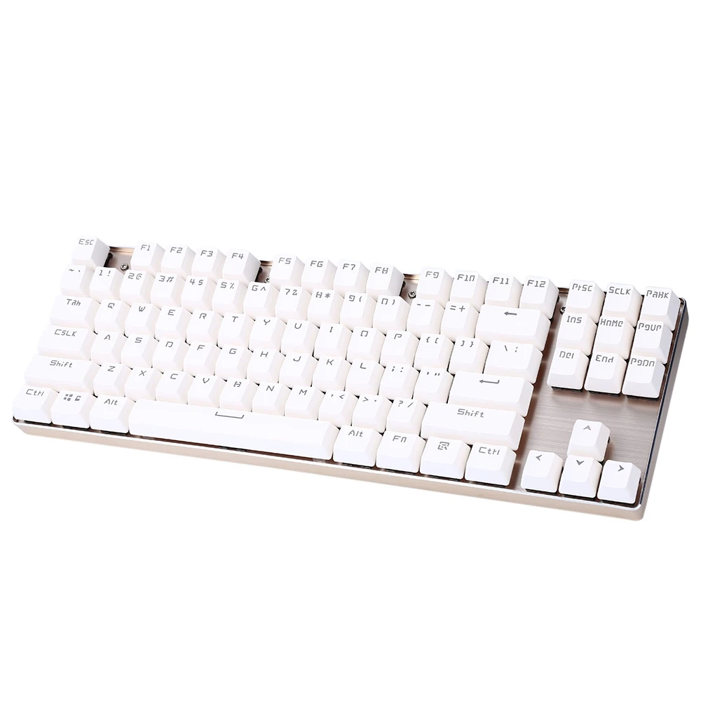 Новый Motospeed K87 Игры Механическая клавиатура RGB синий переключатель полный N key Rollover