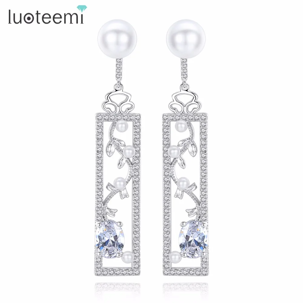 LUOTEEMI фирменные элегантные нежный геометрический цветок Форма Прозрачный