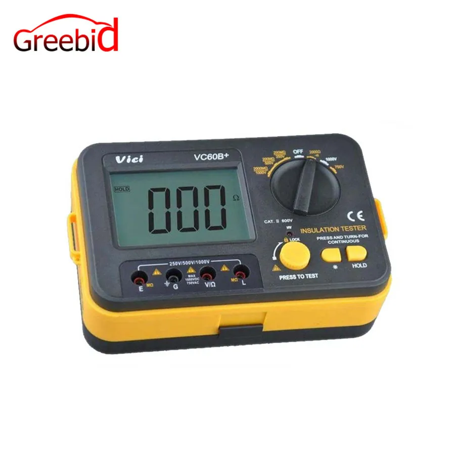 VC60B + цифровой тестер сопротивления изоляции мегометр мегомметр VICHY
